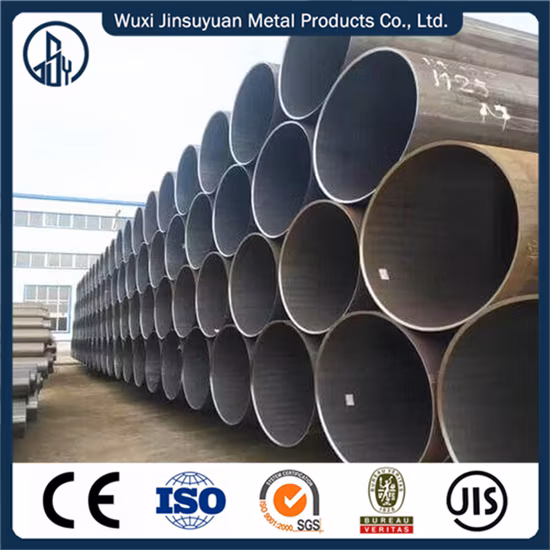 ERW-Rohr, schwarzes Stahlrohr, großer Durchmesser, spiralgeschweißtes Stahlrohr, schwarze Kohlenstoffrohrleitung für Öl und Gas und Rohre